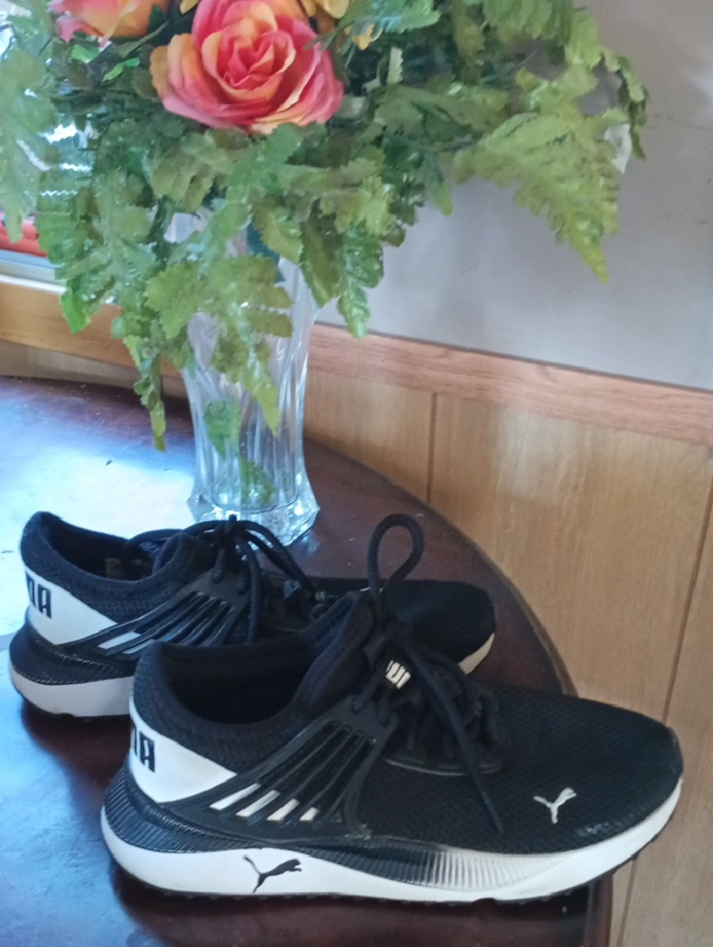 Puma Black and White Men's Athletic Sneakers